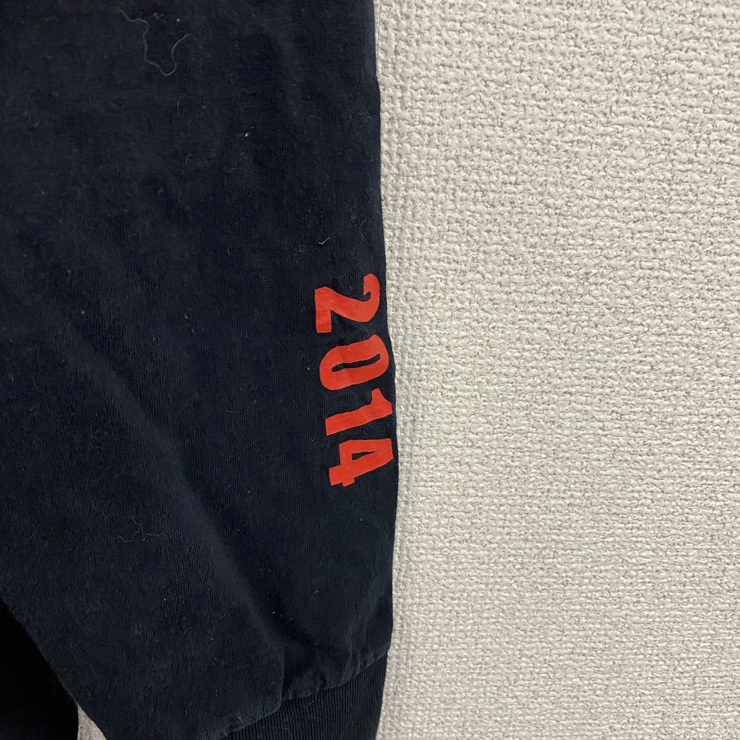 FRUIT OF THE LOOM　長袖Tシャツ/ロンT　黒　ブラック　XLサイズ