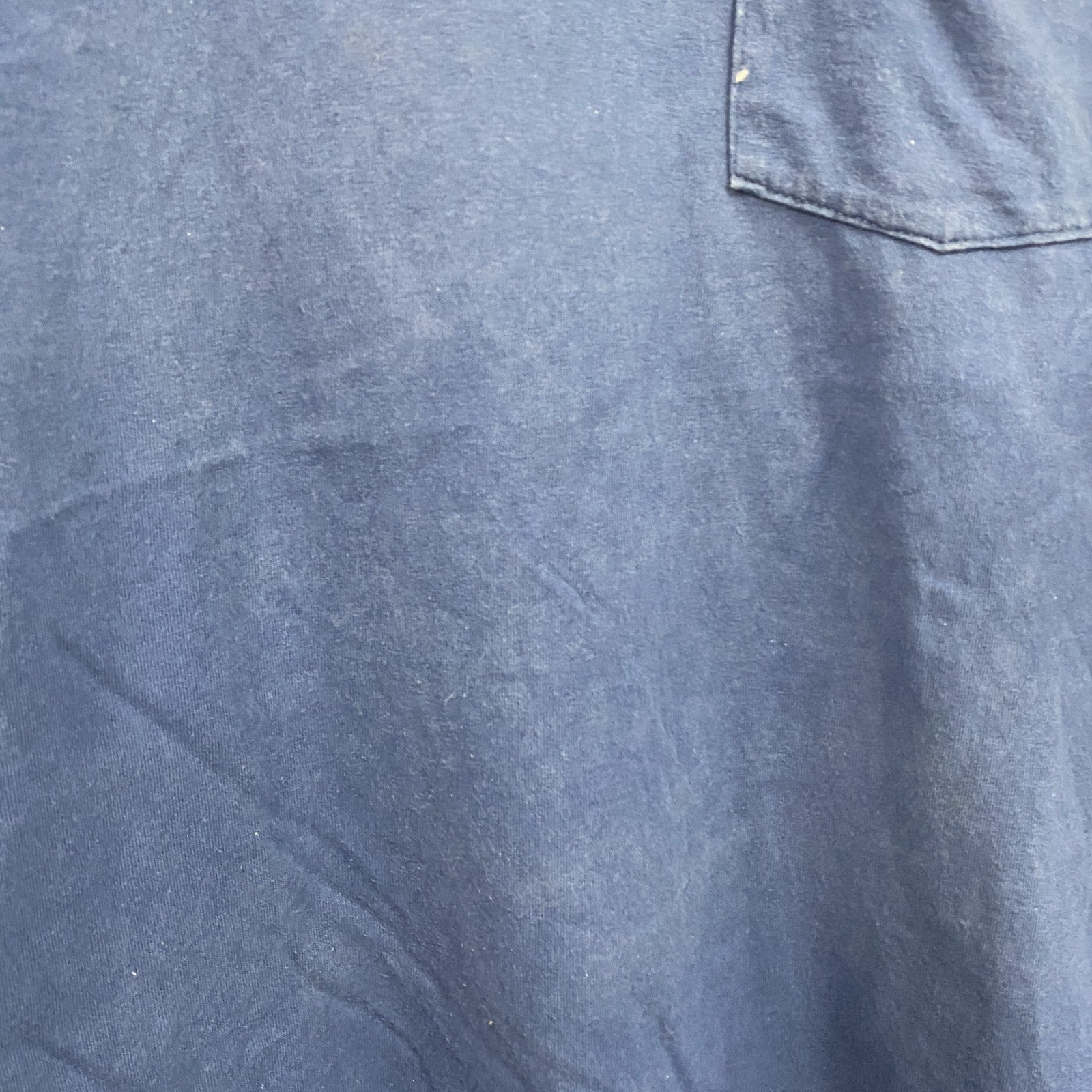 Carhartt　カーハート　半袖Tシャツ　胸ポケット　ワンポイント　青　ブルー　XLサイズ