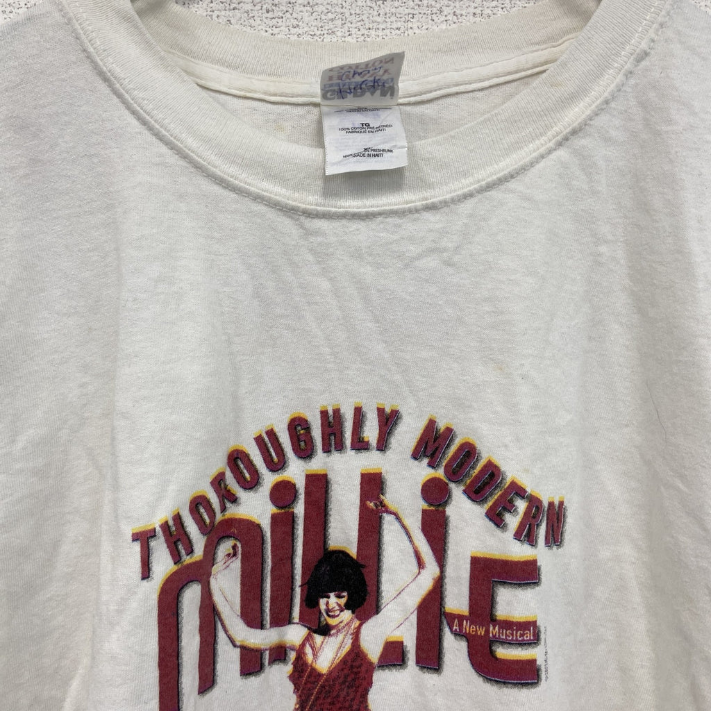 GILDAN　ギルダン　millie　半袖プリントTシャツ　ミュージカル　白　ホワイト　XLサイズ