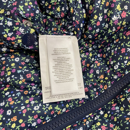 Ralph Lauren　ラルフローレン　ダウンベスト　リバーシブル　花柄　紺　ネイビー