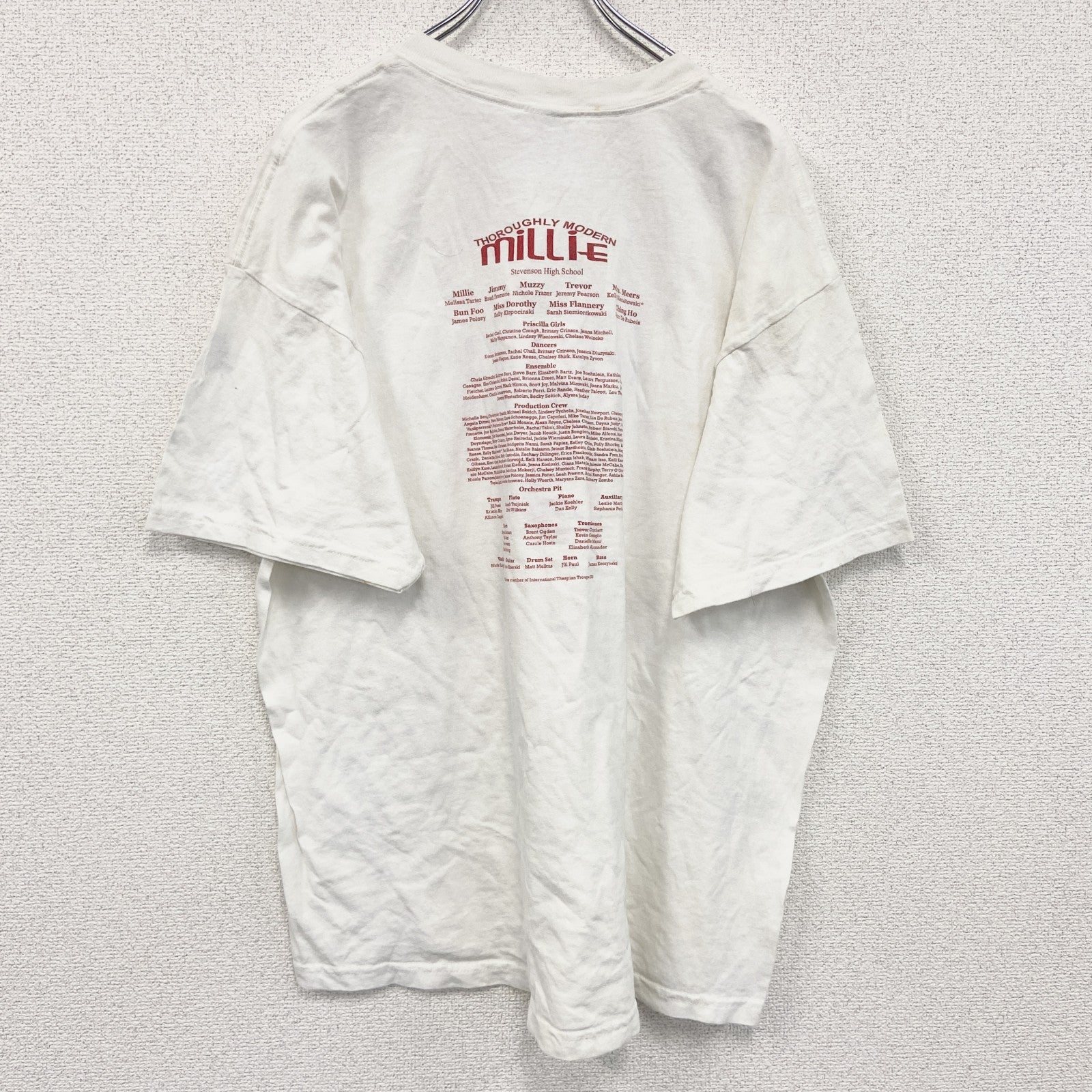 GILDAN　ギルダン　millie　半袖プリントTシャツ　ミュージカル　白　ホワイト　XLサイズ