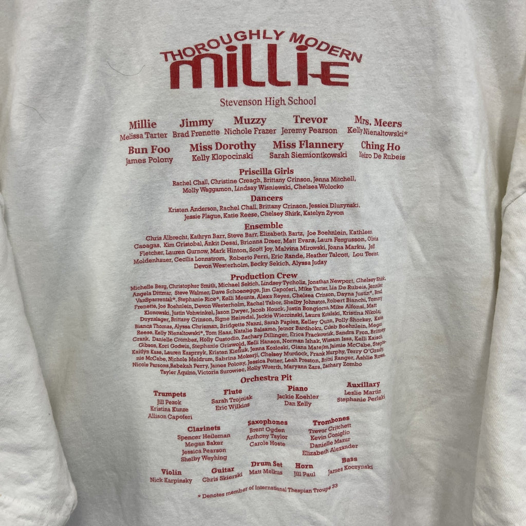 GILDAN　ギルダン　millie　半袖プリントTシャツ　ミュージカル　白　ホワイト　XLサイズ
