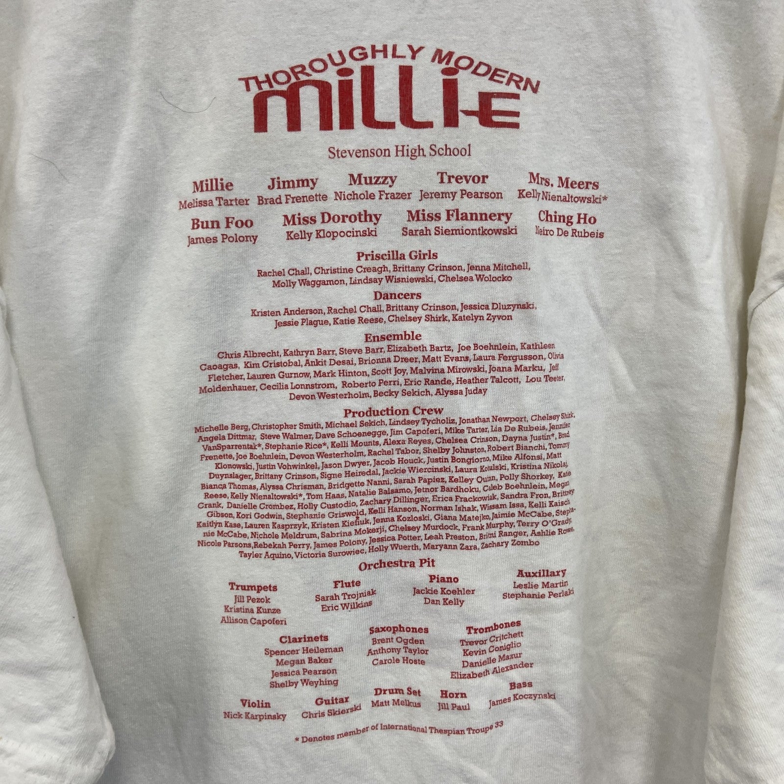 GILDAN　ギルダン　millie　半袖プリントTシャツ　ミュージカル　白　ホワイト　XLサイズ