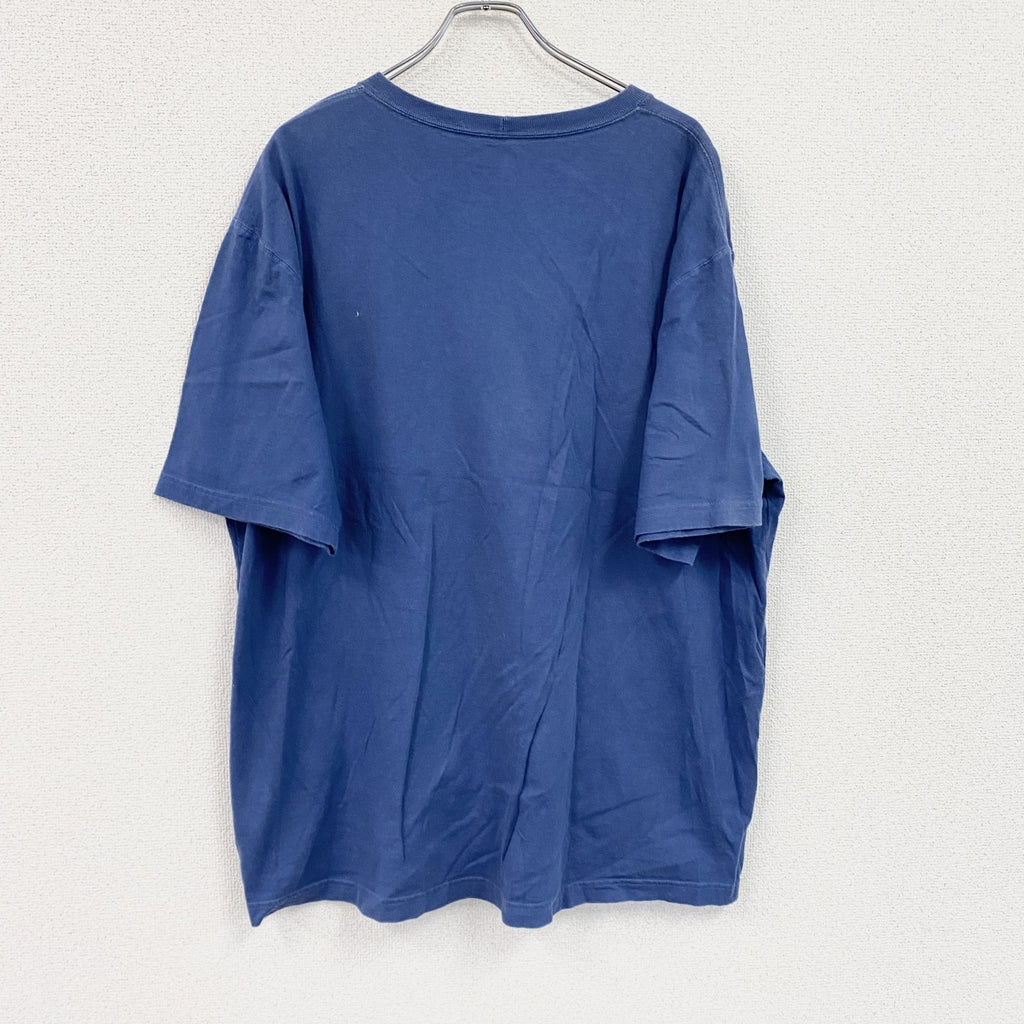 Carhartt　カーハート　半袖Tシャツ　胸ポケット　ワンポイント　青　ブルー　XLサイズ