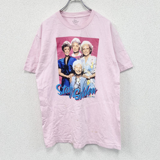THE GOLDEN GIRLS　半袖プリントTシャツ　ピンク　Lサイズ
