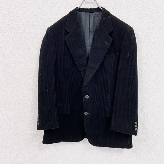 pierre cardin　ピエールカルダン　テーラードジャケット　ブレザー　コーデュロイ　ブラック　93AB4サイズ