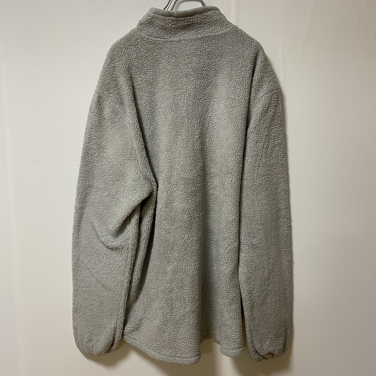 古着 used　Champion チャンピオン　長袖ハーフジップフリースジャケット　ハイネック　グレー　XXLサイズ