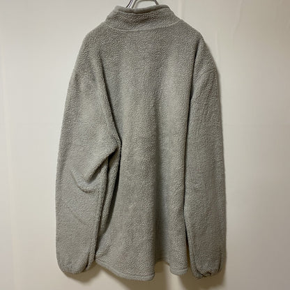 古着 used　Champion チャンピオン　長袖ハーフジップフリースジャケット　ハイネック　グレー　XXLサイズ