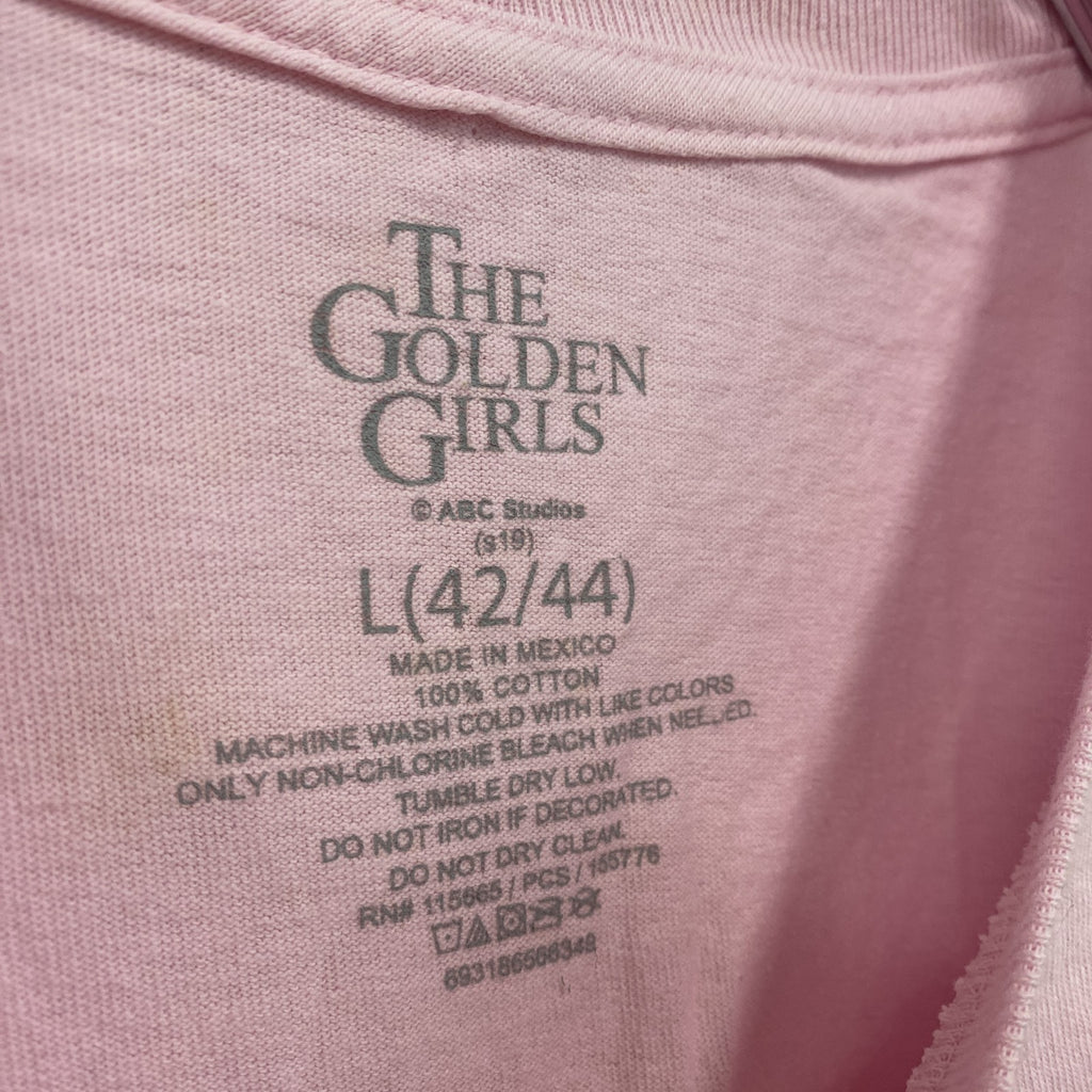 THE GOLDEN GIRLS　半袖プリントTシャツ　ピンク　Lサイズ