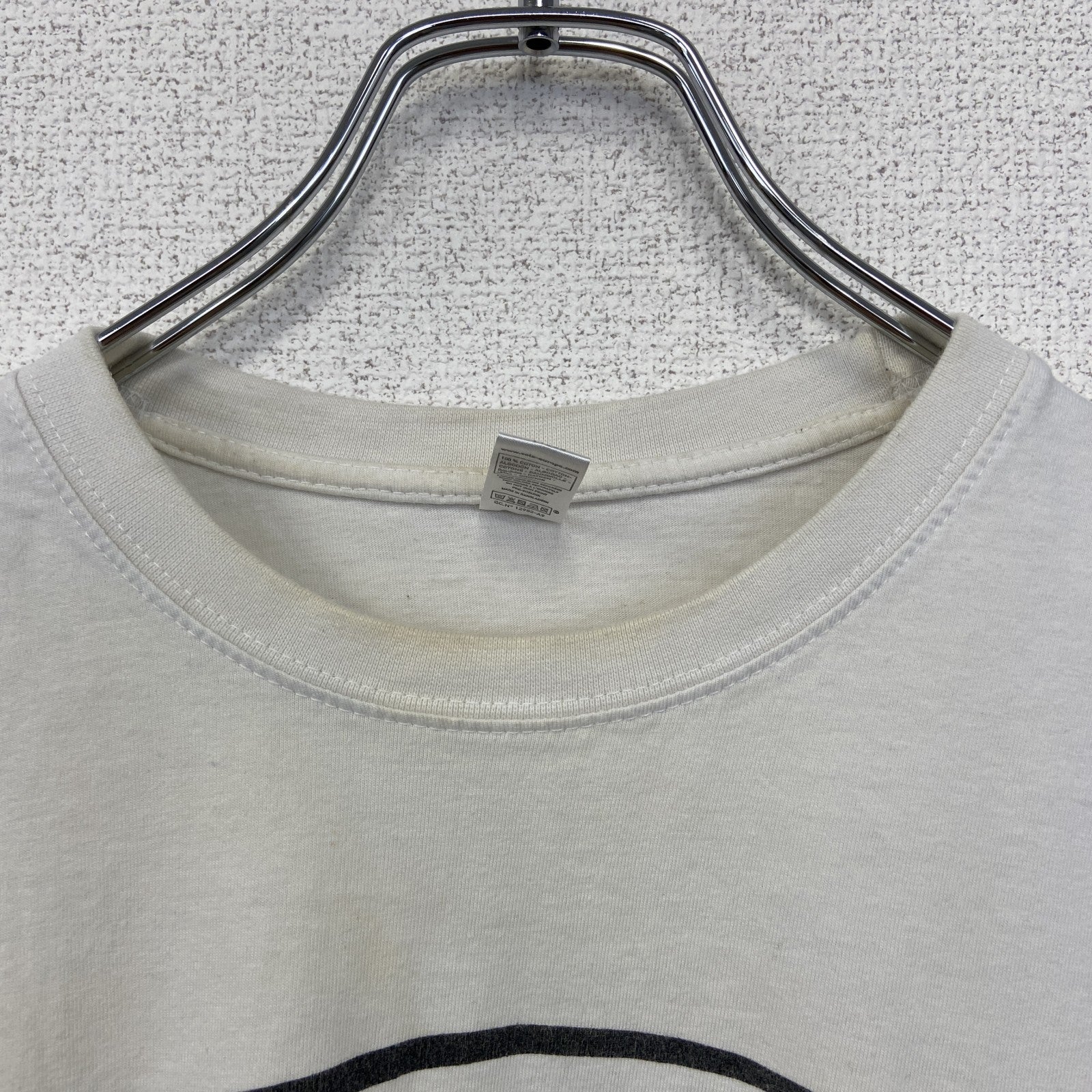 古着 used　SOL‘S　半袖プリントTシャツ　格闘技　キックボクシング　カジュアルデザイン　クルーネック　レトロ　白　Lサイズ