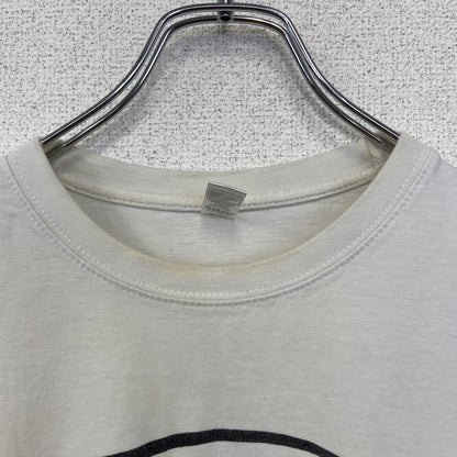 古着 used　SOL‘S　半袖プリントTシャツ　格闘技　キックボクシング　カジュアルデザイン　クルーネック　レトロ　白　Lサイズ