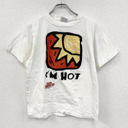 ～00s　AMERICAN　半袖プリントTシャツ　太陽　ヴィンテージ　白　ホワイト　Mサイズ