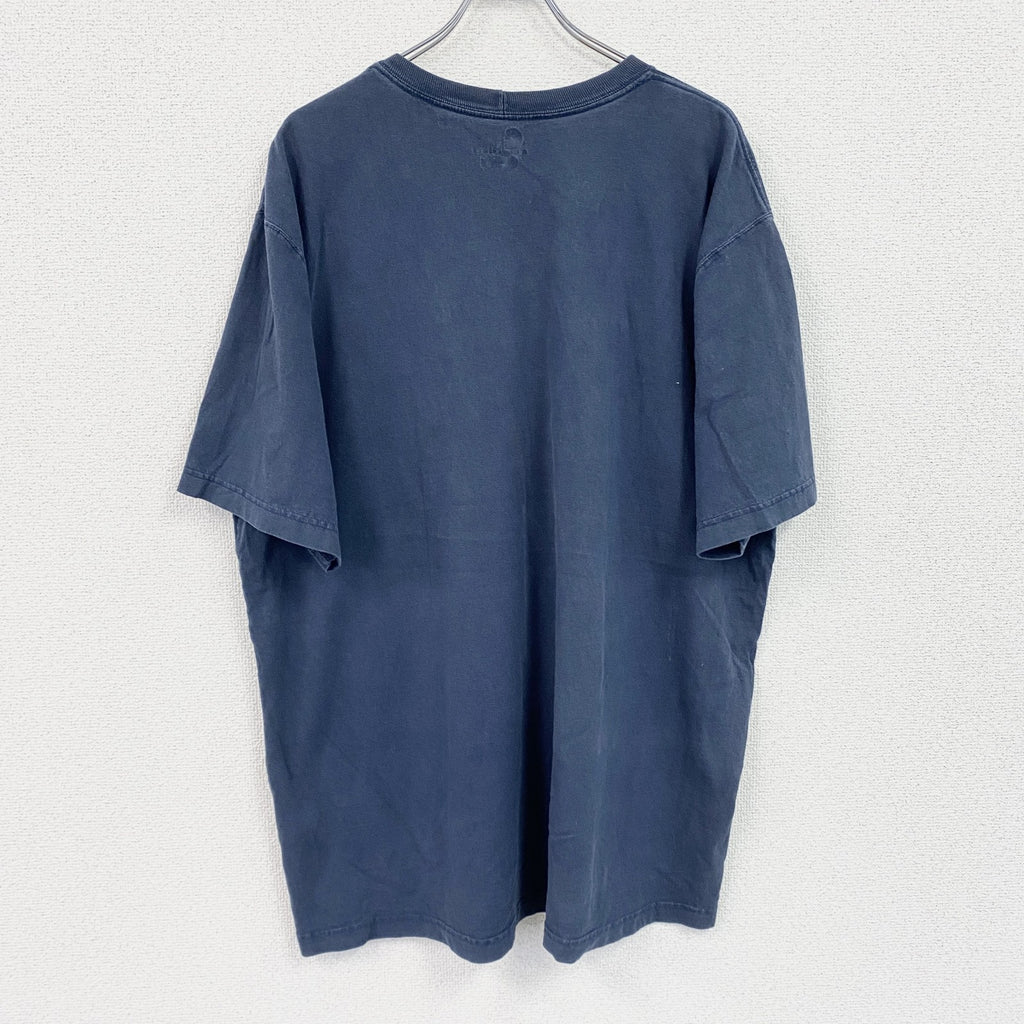 Carhartt　カーハート　半袖Tシャツ　胸ポケット　ワンポイント　紺　ネイビー　XLサイズ