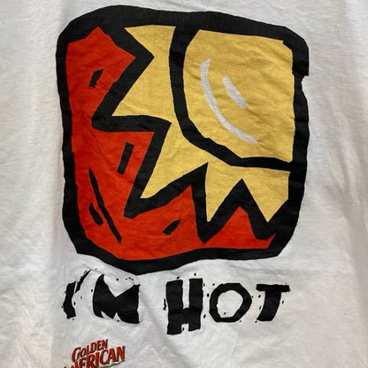 ～00s　AMERICAN　半袖プリントTシャツ　太陽　ヴィンテージ　白　ホワイト　Mサイズ