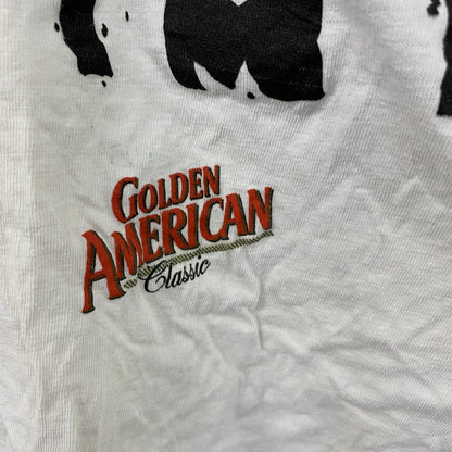 ～00s　AMERICAN　半袖プリントTシャツ　太陽　ヴィンテージ　白　ホワイト　Mサイズ
