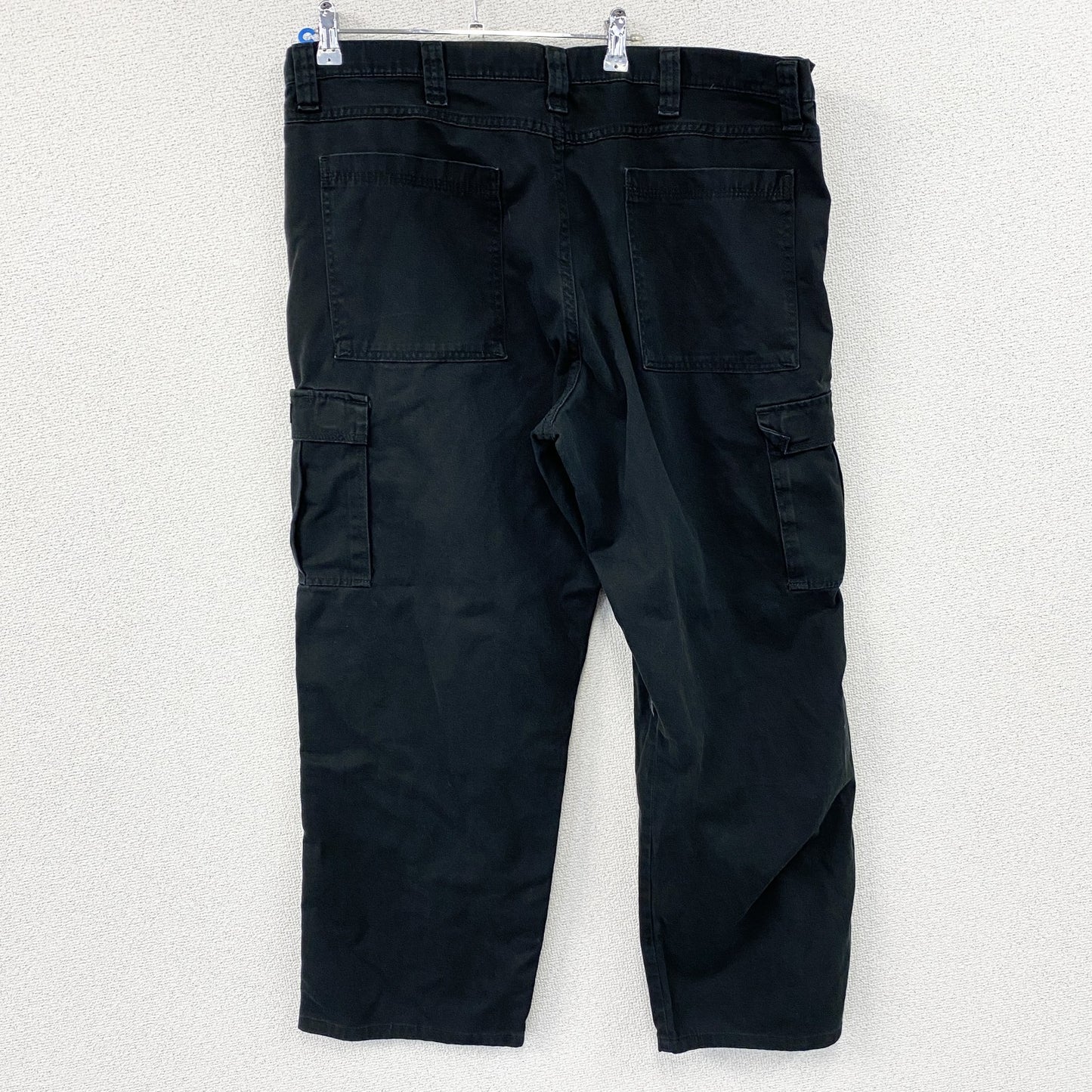 Wrangler　ラングラー　カーゴパンツ　ジップフライ　ワンポイント　黒　ブラック　W40サイズ