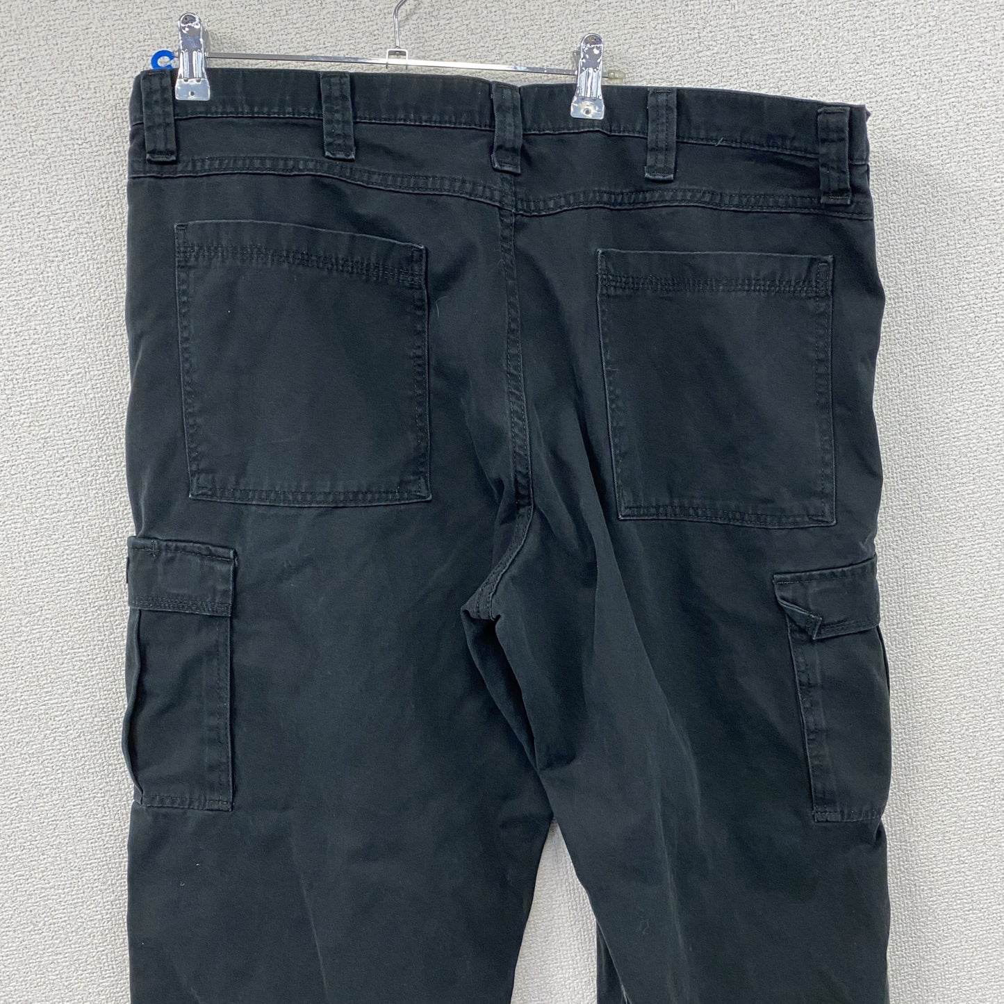 Wrangler　ラングラー　カーゴパンツ　ジップフライ　ワンポイント　黒　ブラック　W40サイズ