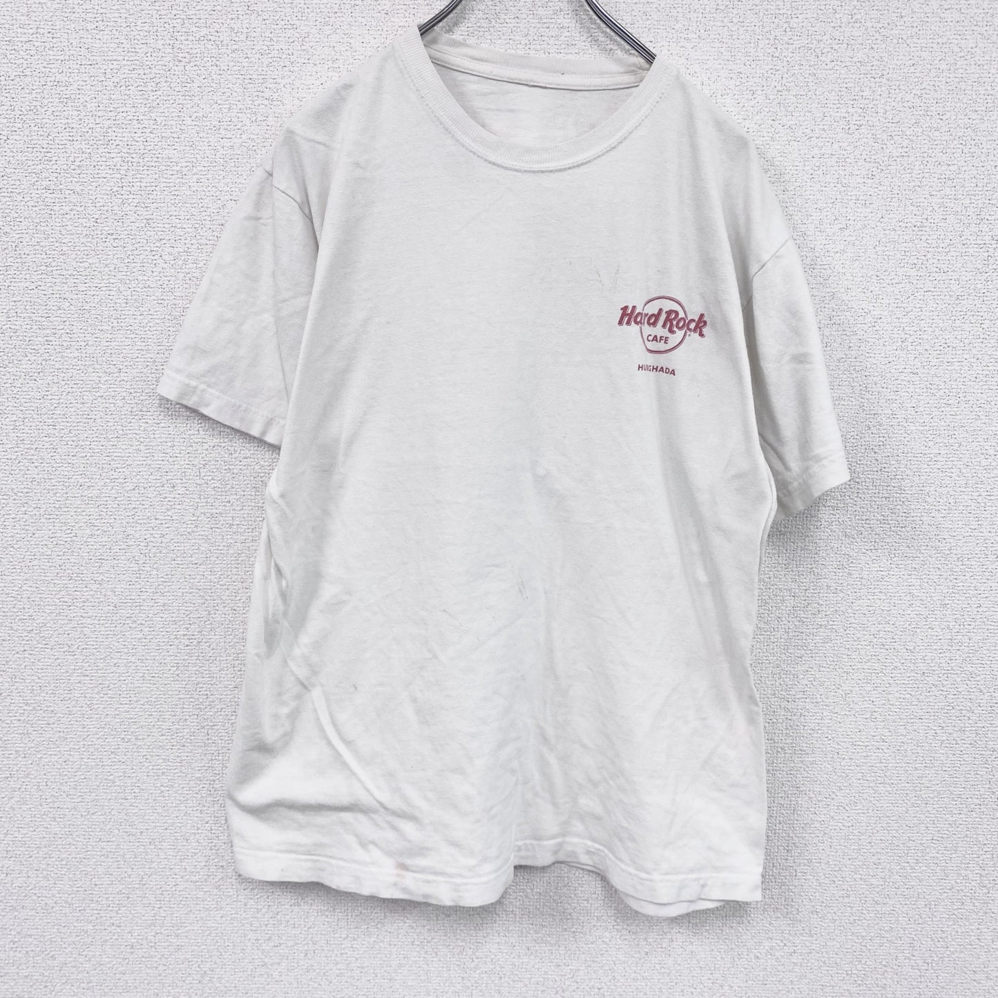 Hard Rock　ハードロック　半袖プリントTシャツ　両面プリント　白　ホワイト　
