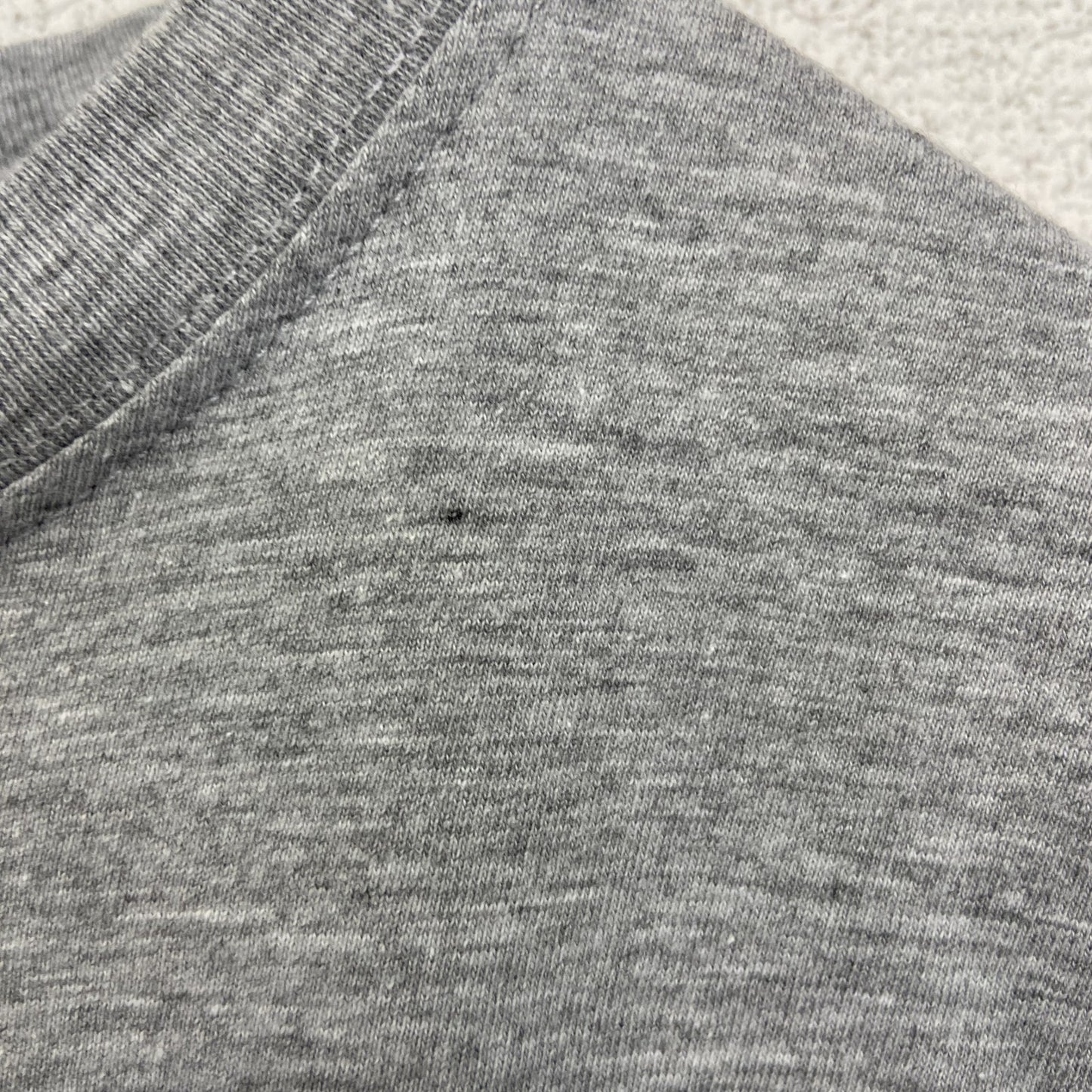 古着 used　sg　半袖プリントTシャツ　TOSKANA　2015　カジュアルデザイン　クルーネック　レトロ　グレー　Sサイズ