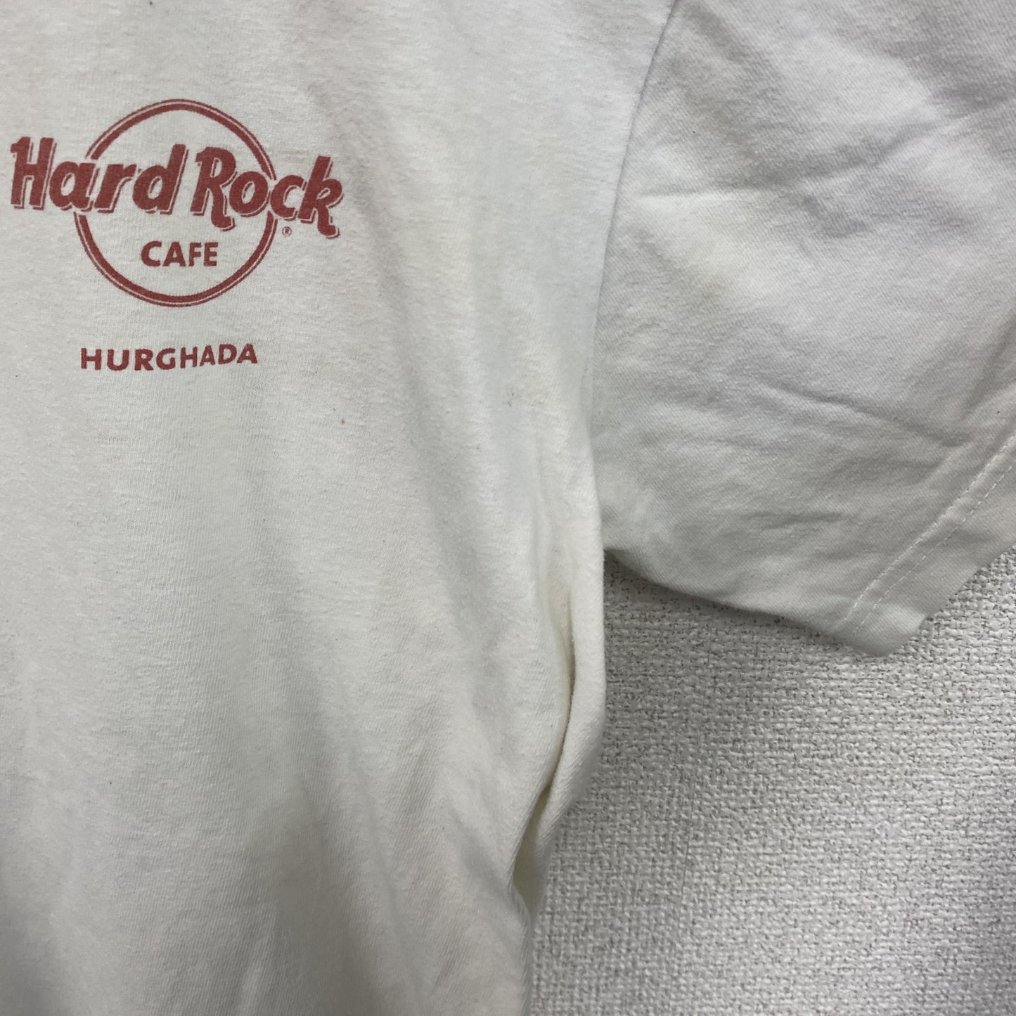 Hard Rock　ハードロック　半袖プリントTシャツ　両面プリント　白　ホワイト　
