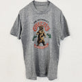 古着 used　ヴィンテージ　半袖プリントTシャツ　クルーネック　レトロ　1990s　シングルステッチ　熊　GRIZZLY　グレー