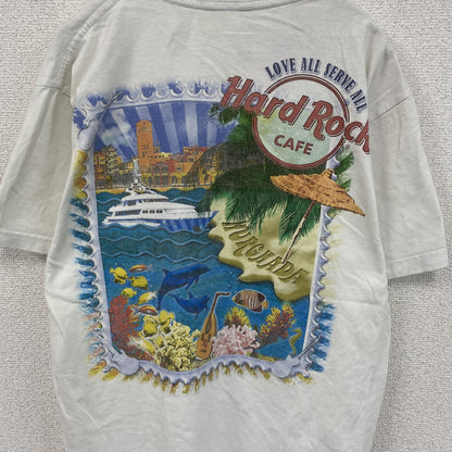 Hard Rock　ハードロック　半袖プリントTシャツ　両面プリント　白　ホワイト　