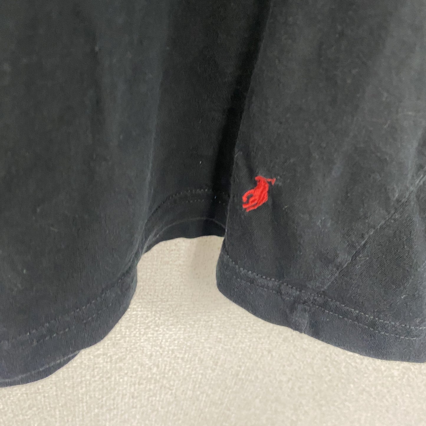 POLO RALPH LAUREN　ポロラルフローレン　半袖Tシャツ　刺繍ロゴ　黒　ブラック　Lサイズ