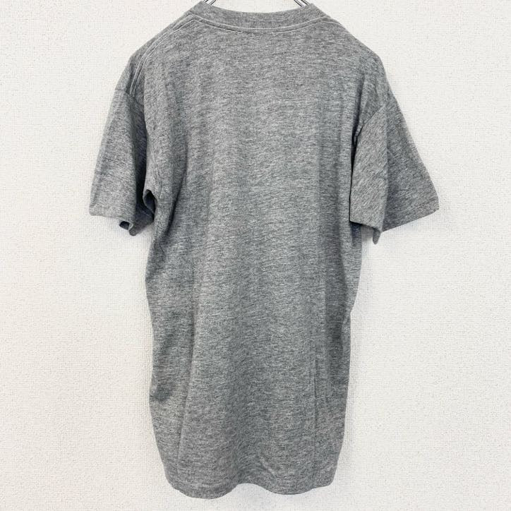 古着 used　ヴィンテージ　半袖プリントTシャツ　クルーネック　レトロ　1990s　シングルステッチ　熊　GRIZZLY　グレー