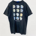 古着 used　Dickies　ディッキーズ　半袖プリントTシャツ　レトロ　クルーネック　ヘルメット　黒　ブラック　Mサイズ