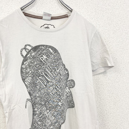 古着 used　THE SIMPSONS　半袖オリジナルプリントTシャツ　ホーマー ジェイ シンプソン　クルーネック　白　Mサイズ