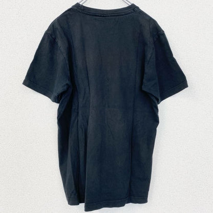 古着 used　Dickies　ディッキーズ　半袖プリントTシャツ　レトロ　クルーネック　ヘルメット　黒　ブラック　Mサイズ