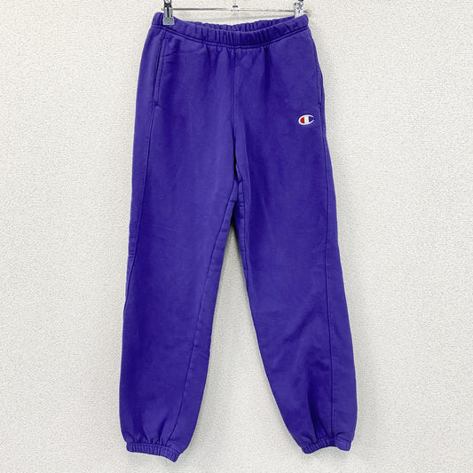 Champion　チャンピオン　スウェットパンツ　刺繍ロゴ　ワンポイント　フェード　紫　パープル