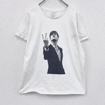 GILDAN　ギルダン　ジャーヴィスコッカー　半袖プリントTシャツ　バンドＴ　白　ホワイト　XLサイズ