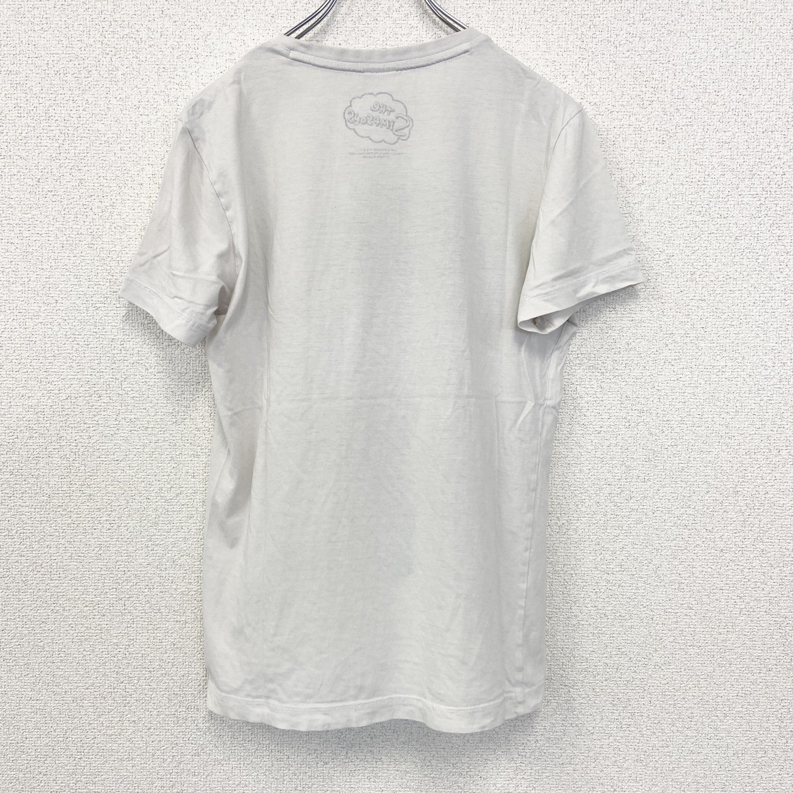 古着 used　THE SIMPSONS　半袖オリジナルプリントTシャツ　ホーマー ジェイ シンプソン　クルーネック　白　Mサイズ