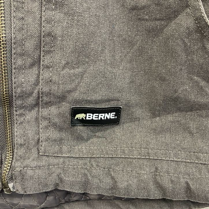 BERNE　フルジップパーカー　灰色　グレー　Mサイズ