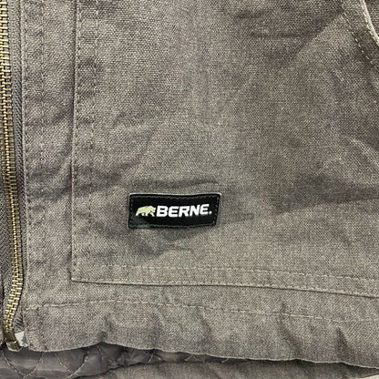 BERNE　フルジップパーカー　灰色　グレー　Mサイズ