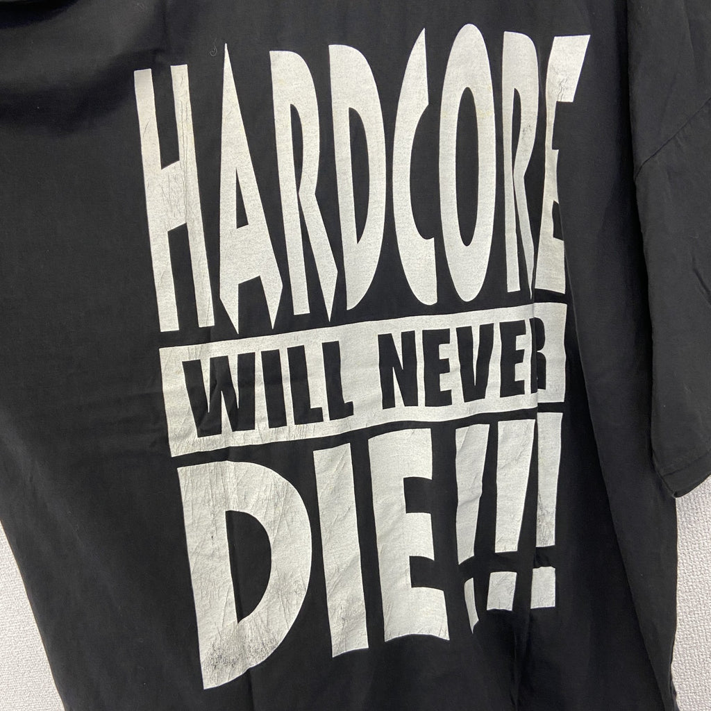 古着 used　ノーブランド　半袖プリントTシャツ　IT　ペニー ワイズ　個性的デザイン　クルーネック　黒　ブラック　Lサイズ