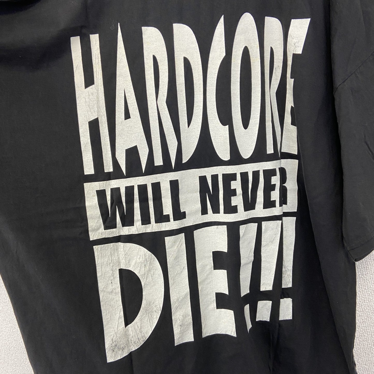 古着 used　ノーブランド　半袖プリントTシャツ　IT　ペニー ワイズ　個性的デザイン　クルーネック　黒　ブラック　Lサイズ