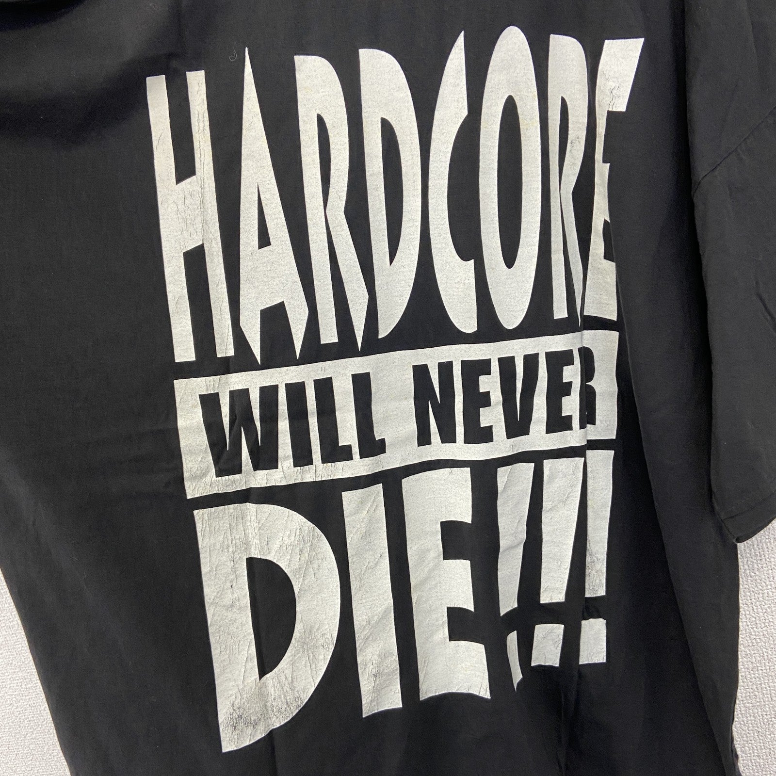 古着 used　ノーブランド　半袖プリントTシャツ　IT　ペニー ワイズ　個性的デザイン　クルーネック　黒　ブラック　Lサイズ