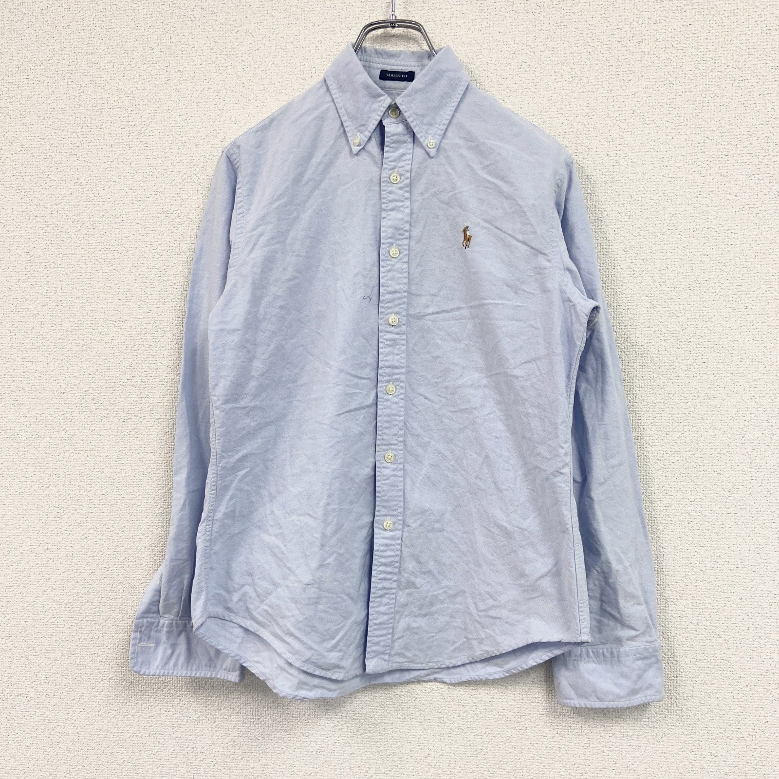 RALPH LAUREN　ラルフローレン　長袖ボタンダウンシャツ　青　ブルー　6サイズ