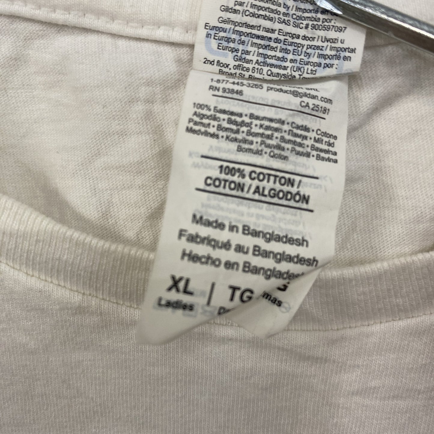 GILDAN　ギルダン　ジャーヴィスコッカー　半袖プリントTシャツ　バンドＴ　白　ホワイト　XLサイズ