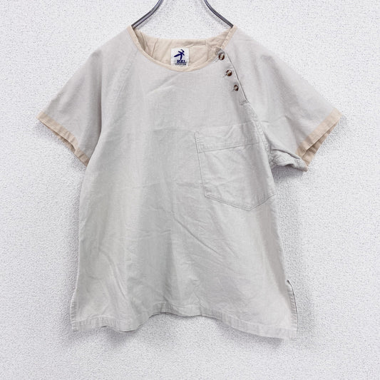 HAI SPORTING GEAR　ハイスポーティングギア　イッセイ ミヤケ　半袖Tシャツ　カットソー　ベージュ