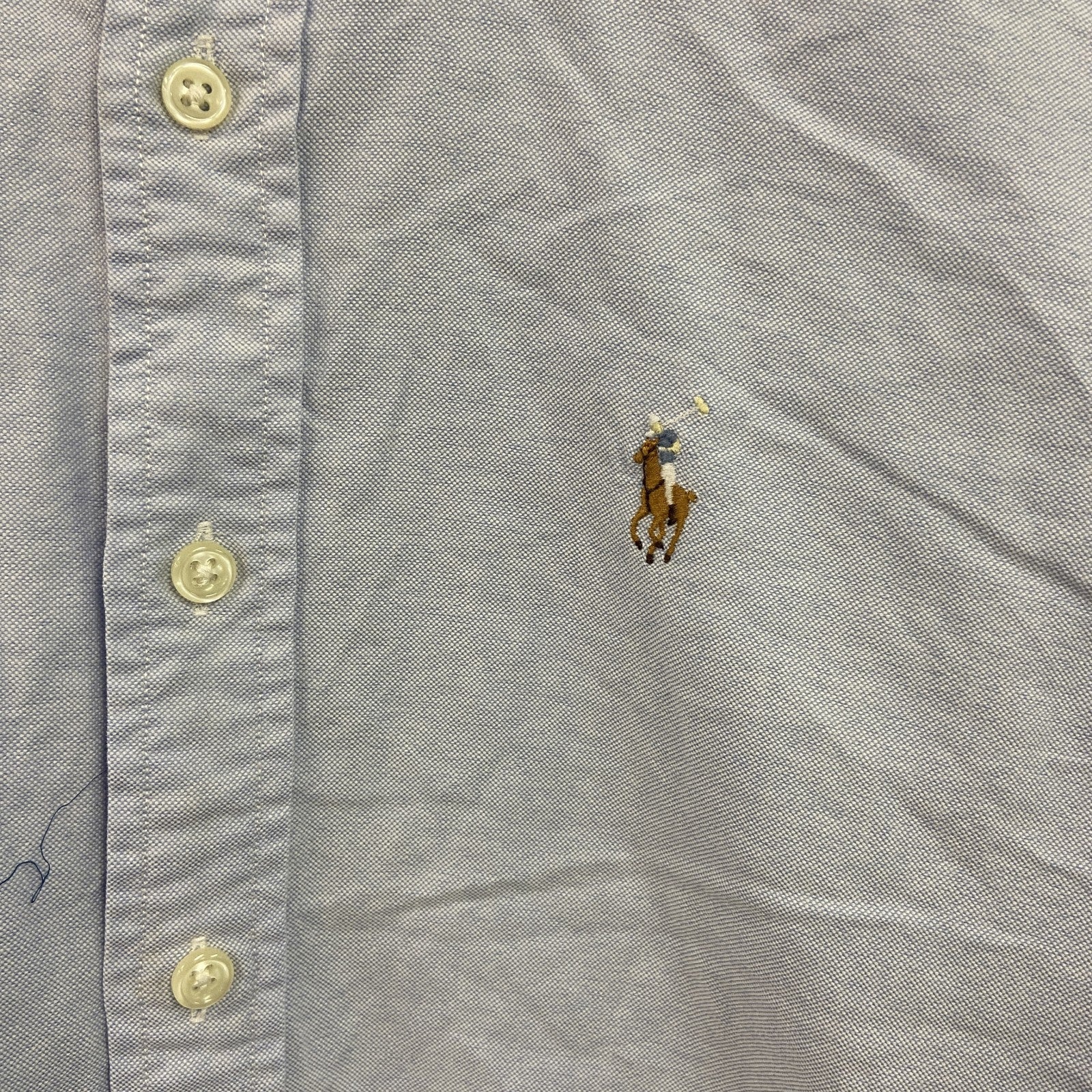 RALPH LAUREN　ラルフローレン　長袖ボタンダウンシャツ　青　ブルー　6サイズ