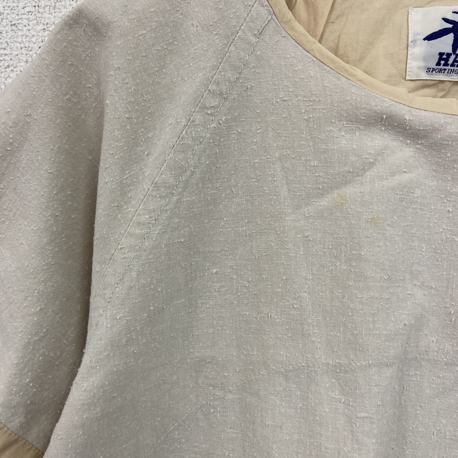 HAI SPORTING GEAR　ハイスポーティングギア　イッセイ ミヤケ　半袖Tシャツ　カットソー　ベージュ