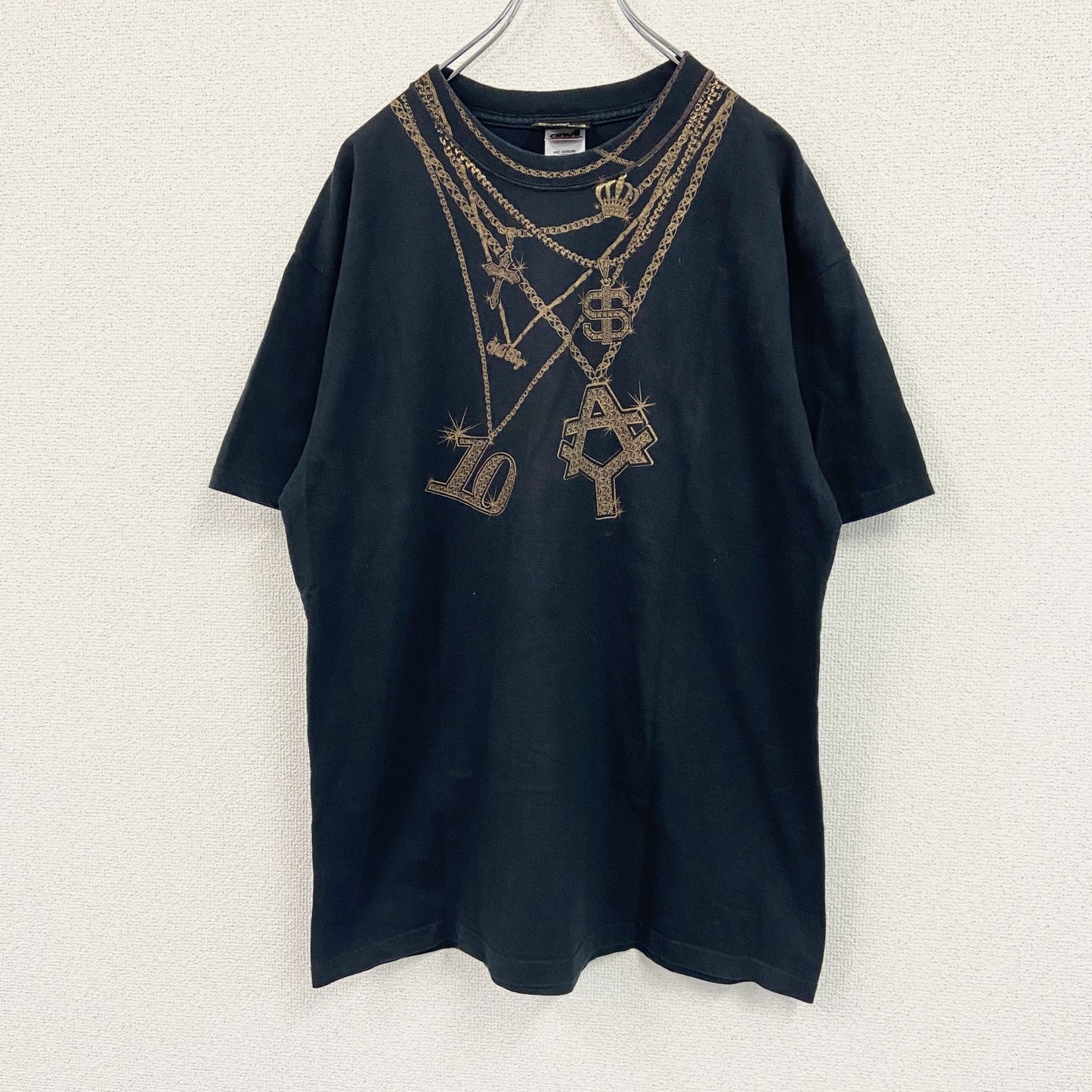 Anvil アンビル　puffy　パフィー　半袖プリントTシャツ　10周年　ツアーT　黒　ブラック　Lサイズ
