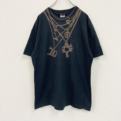 Anvil アンビル　puffy　パフィー　半袖プリントTシャツ　10周年　ツアーT　黒　ブラック　Lサイズ