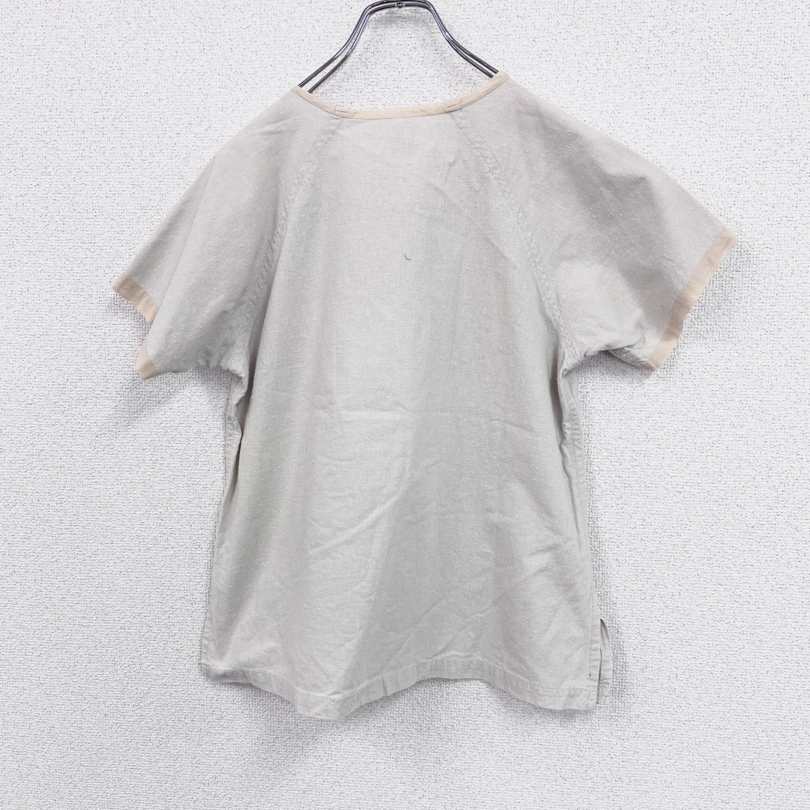 HAI SPORTING GEAR　ハイスポーティングギア　イッセイ ミヤケ　半袖Tシャツ　カットソー　ベージュ