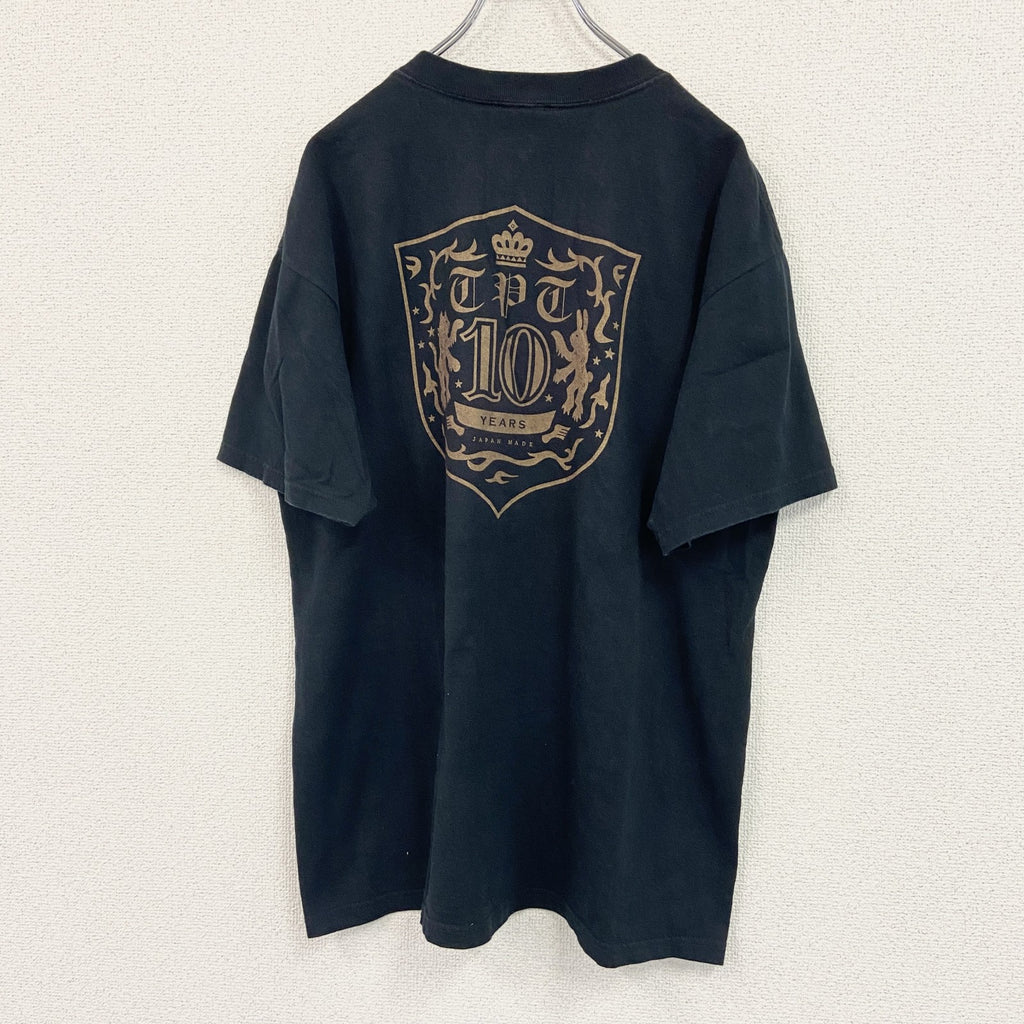Anvil アンビル　puffy　パフィー　半袖プリントTシャツ　10周年　ツアーT　黒　ブラック　Lサイズ
