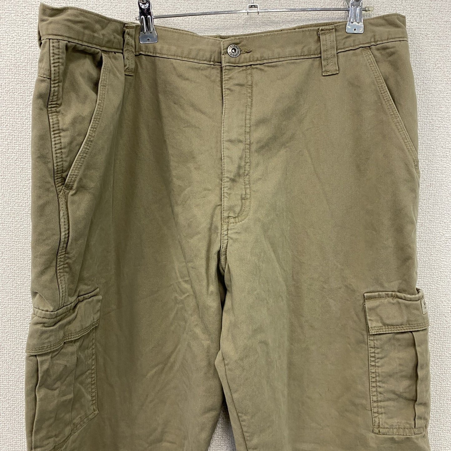 ～00s　Wrangler　ラングラー　カーゴパンツ　ジップフライ　フリースライナー　ヴィンテージ　ベージュ　W38サイズ