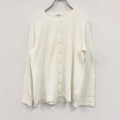 pierre cardin　ピエール カルダン　クルーネックニットカーディガン　ベージュ　42サイズ